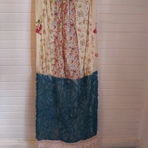 Repurposed Boho Lace Hippie Dress